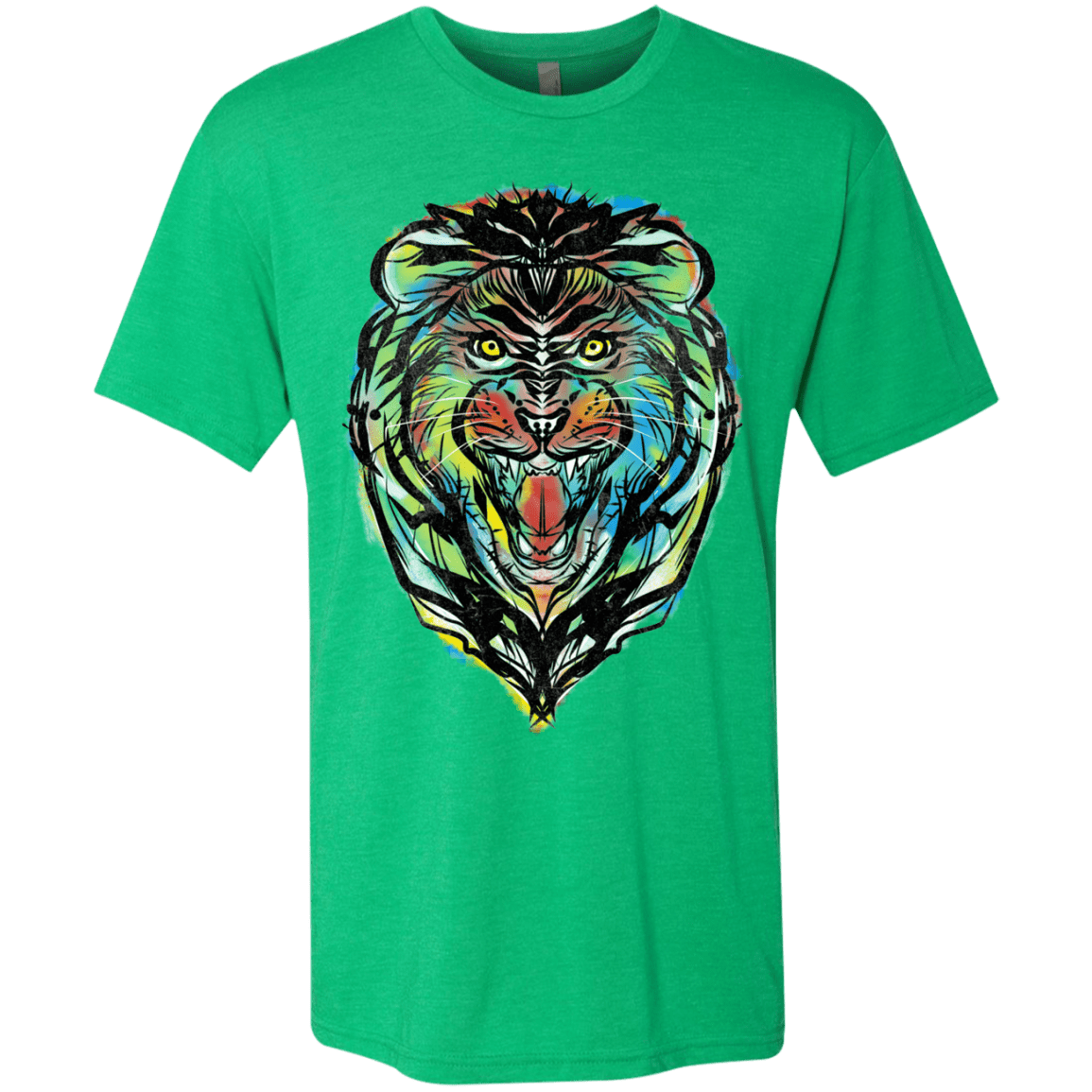 T-Shirts Envy / S Stencil Lion Men's Triblend T-Shirt