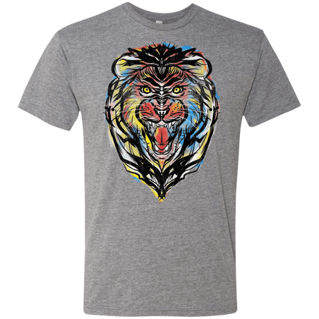 T-Shirts Premium Heather / S Stencil Lion Men's Triblend T-Shirt