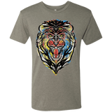 T-Shirts Venetian Grey / S Stencil Lion Men's Triblend T-Shirt