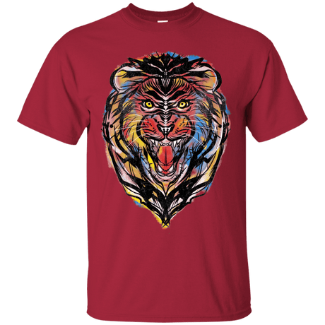 T-Shirts Cardinal / S Stencil Lion T-Shirt