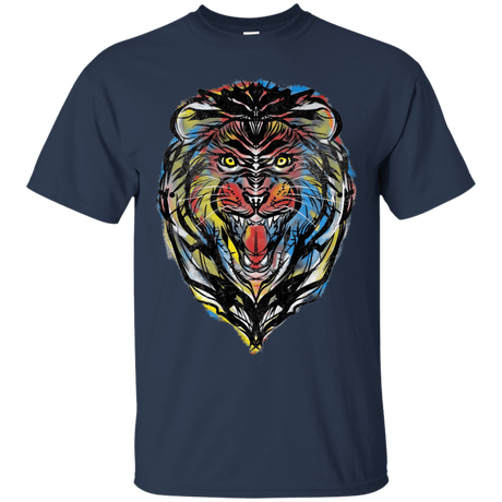 T-Shirts Navy / S Stencil Lion T-Shirt