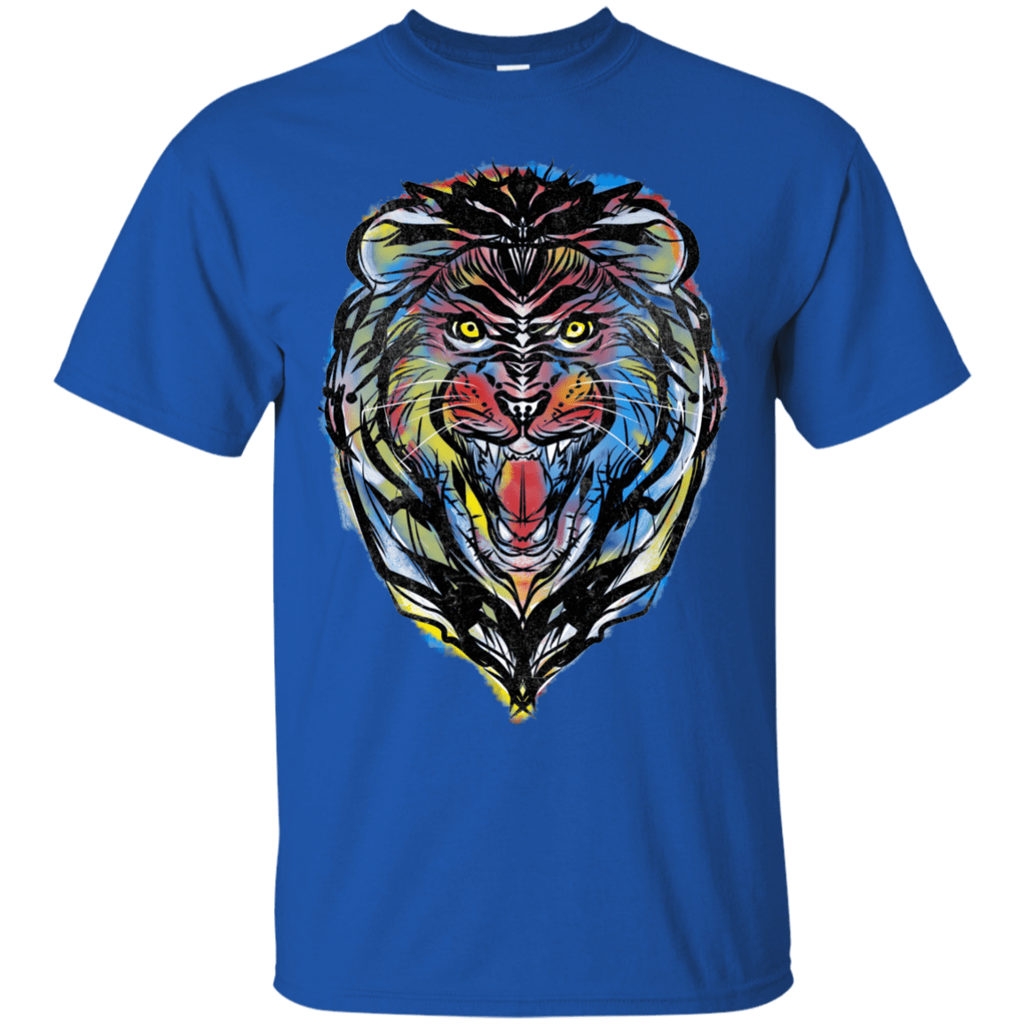 T-Shirts Royal / S Stencil Lion T-Shirt