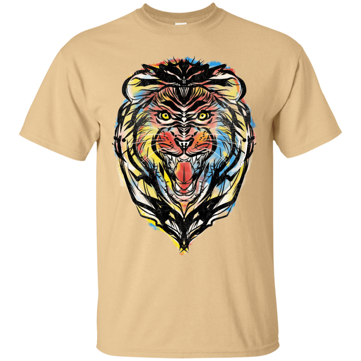T-Shirts Vegas Gold / S Stencil Lion T-Shirt