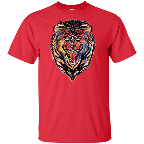 T-Shirts Red / XLT Stencil Lion Tall T-Shirt
