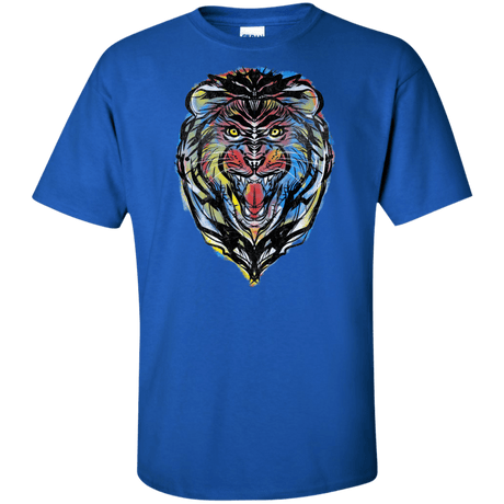 T-Shirts Royal / XLT Stencil Lion Tall T-Shirt