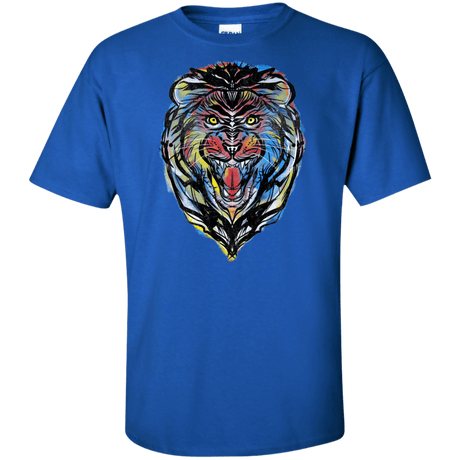 T-Shirts Royal / XLT Stencil Lion Tall T-Shirt