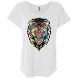 Stencil Lion Triblend Dolman Sleeve