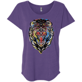 Stencil Lion Triblend Dolman Sleeve