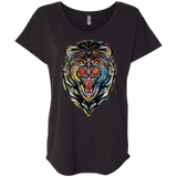 Stencil Lion Triblend Dolman Sleeve
