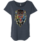 Stencil Lion Triblend Dolman Sleeve