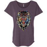 Stencil Lion Triblend Dolman Sleeve