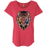 Stencil Lion Triblend Dolman Sleeve