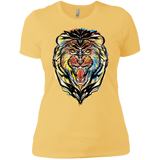 T-Shirts Banana Cream/ / X-Small Stencil Lion Women's Premium T-Shirt