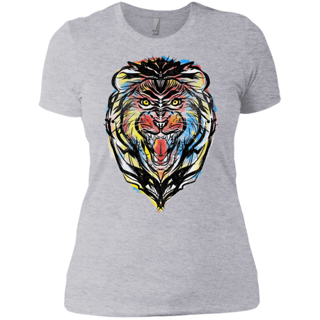 T-Shirts Heather Grey / X-Small Stencil Lion Women's Premium T-Shirt