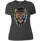 T-Shirts Heavy Metal / X-Small Stencil Lion Women's Premium T-Shirt