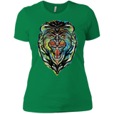 T-Shirts Kelly Green / X-Small Stencil Lion Women's Premium T-Shirt