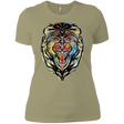 T-Shirts Light Olive / X-Small Stencil Lion Women's Premium T-Shirt