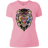 T-Shirts Light Pink / X-Small Stencil Lion Women's Premium T-Shirt