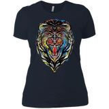 T-Shirts Midnight Navy / X-Small Stencil Lion Women's Premium T-Shirt