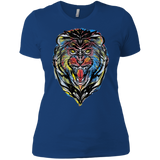 T-Shirts Royal / X-Small Stencil Lion Women's Premium T-Shirt