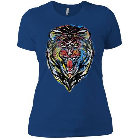 T-Shirts Royal / X-Small Stencil Lion Women's Premium T-Shirt