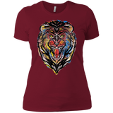 T-Shirts Scarlet / X-Small Stencil Lion Women's Premium T-Shirt