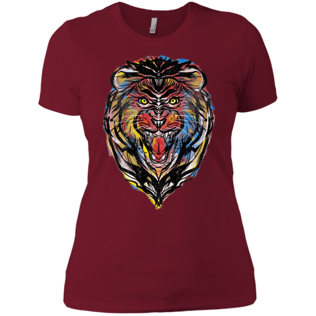 T-Shirts Scarlet / X-Small Stencil Lion Women's Premium T-Shirt