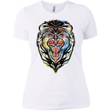 T-Shirts White / X-Small Stencil Lion Women's Premium T-Shirt