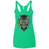 Stencil Lion Women's Triblend Racerback Tank