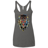 Stencil Lion Women's Triblend Racerback Tank