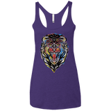 Stencil Lion Women's Triblend Racerback Tank
