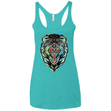 Stencil Lion Women's Triblend Racerback Tank