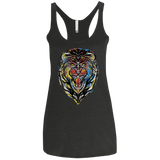 Stencil Lion Women's Triblend Racerback Tank