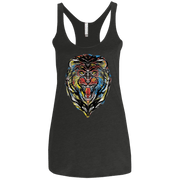Stencil Lion Women's Triblend Racerback Tank