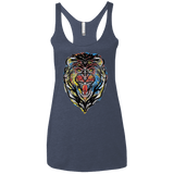 Stencil Lion Women's Triblend Racerback Tank