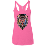 Stencil Lion Women's Triblend Racerback Tank