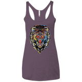 Stencil Lion Women's Triblend Racerback Tank