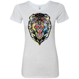 T-Shirts Heather White / S Stencil Lion Women's Triblend T-Shirt