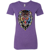 T-Shirts Purple Rush / S Stencil Lion Women's Triblend T-Shirt
