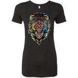 T-Shirts Vintage Black / S Stencil Lion Women's Triblend T-Shirt