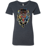 T-Shirts Vintage Navy / S Stencil Lion Women's Triblend T-Shirt