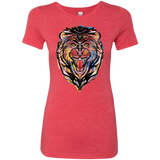 T-Shirts Vintage Red / S Stencil Lion Women's Triblend T-Shirt