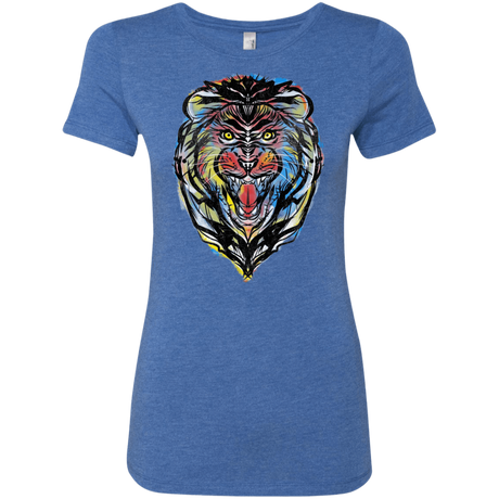 T-Shirts Vintage Royal / S Stencil Lion Women's Triblend T-Shirt