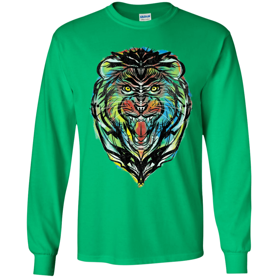 Stencil Lion Youth Long Sleeve T-Shirt