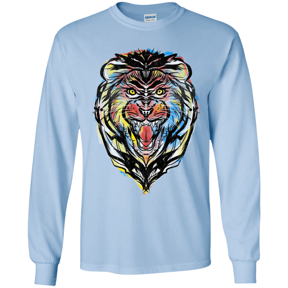 Stencil Lion Youth Long Sleeve T-Shirt
