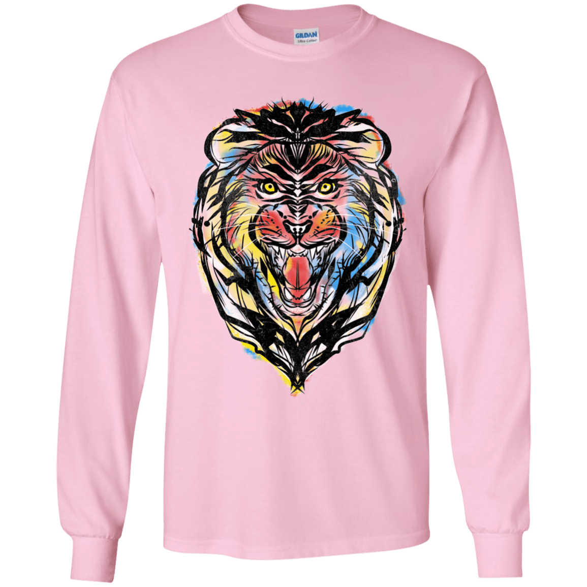 Stencil Lion Youth Long Sleeve T-Shirt