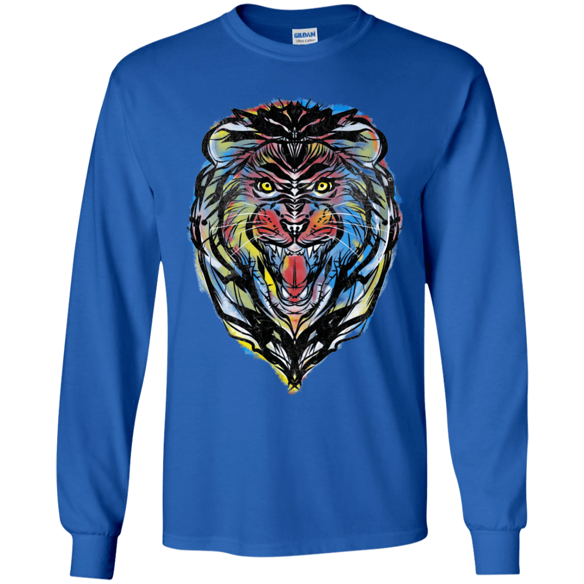 Stencil Lion Youth Long Sleeve T-Shirt