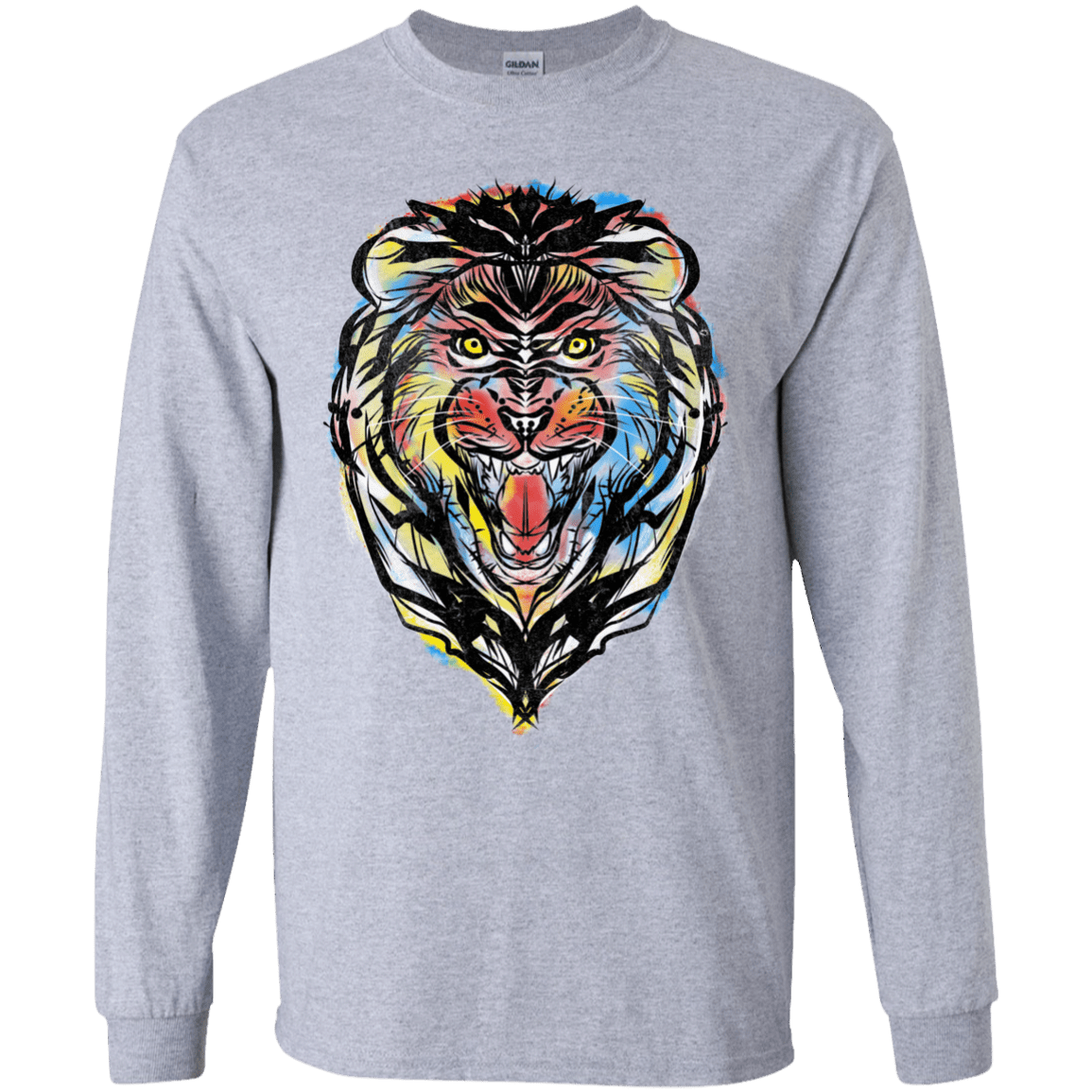 Stencil Lion Youth Long Sleeve T-Shirt