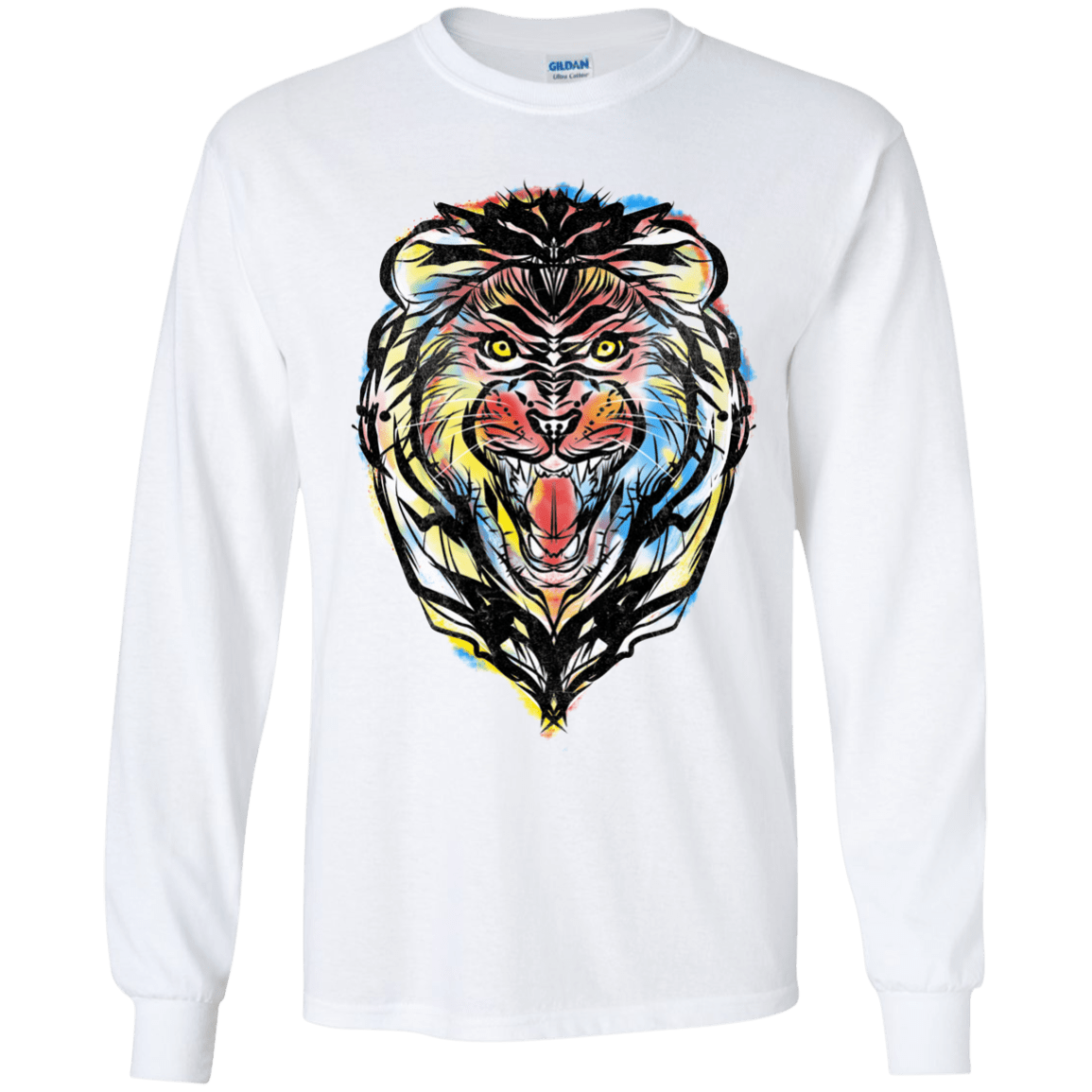 Stencil Lion Youth Long Sleeve T-Shirt