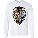 Stencil Lion Youth Long Sleeve T-Shirt
